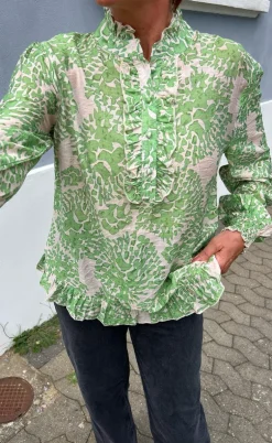 Say INA Copenhagen Bluse - Pia - Green Dream