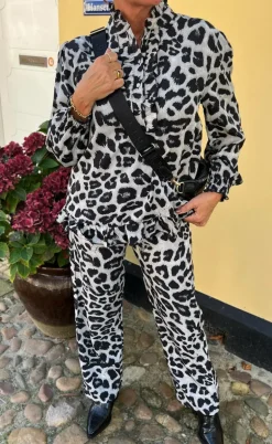 Say INA Copenhagen Bluse - Pia - Grey Leopard