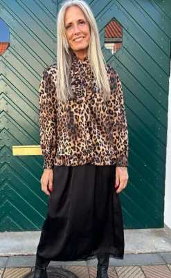Say INA Copenhagen Bluse - Pia - Leopard