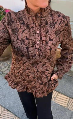 Say INA Copenhagen Bluse - Roxie - Brown