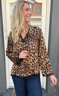 Say INA Copenhagen Bluse - Safina - Leopard