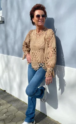 Say INA Copenhagen Bluse - Tanna - Camel