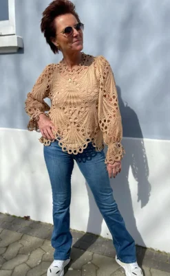 Say INA Copenhagen Bluse - Tanna - Camel