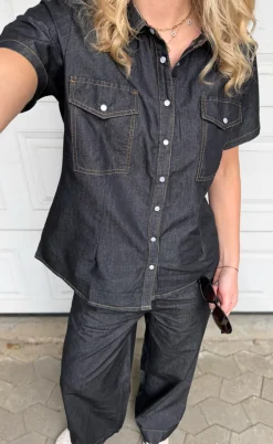 Say INA Copenhagen Bukser - Detia - Black Denim