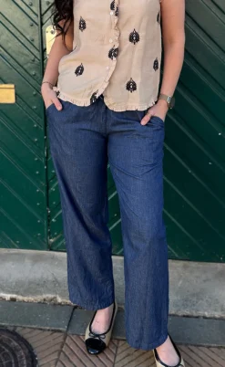 Say INA Copenhagen Bukser - Detia - Denim Blue