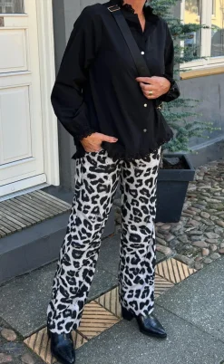 Say INA Copenhagen Bukser - Ida - Grey Leopard