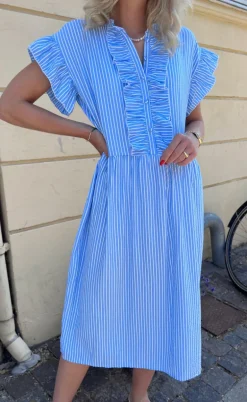 Say INA Copenhagen Kjole - Amelia - Blue Striped