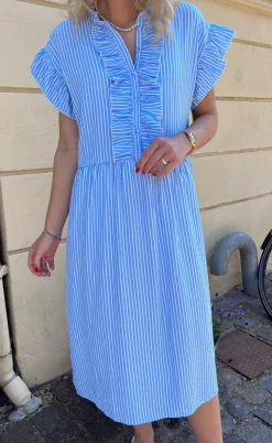 Say INA Copenhagen Kjole - Amelia - Blue Striped