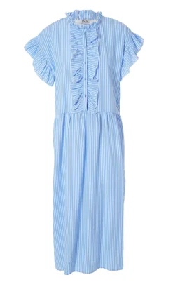 Say INA Copenhagen Kjole - Amelia - Blue Striped