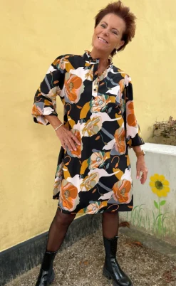 Say INA Copenhagen Kjole - Augusta - Mixed Big Flower