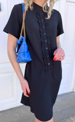 Say INA Copenhagen Kjole - Flora - Black