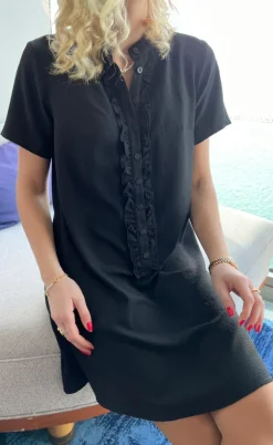 Say INA Copenhagen Kjole - Flora - Black