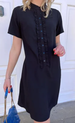 Say INA Copenhagen Kjole - Flora - Black