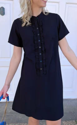 Say INA Copenhagen Kjole - Flora - Black