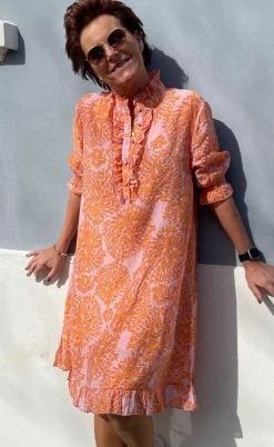 Say INA Copenhagen Kjole - Philine - Orange Dream