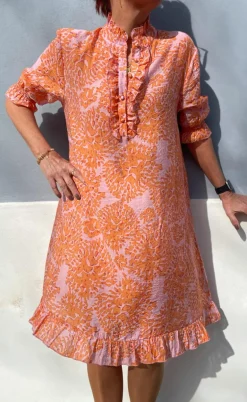 Say INA Copenhagen Kjole - Philine - Orange Dream