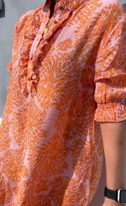 Say INA Copenhagen Kjole - Philine - Orange Dream