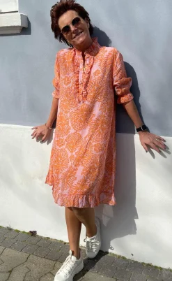 Say INA Copenhagen Kjole - Philine - Orange Dream