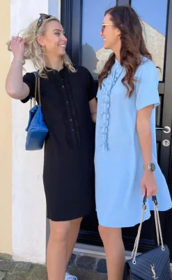 Say INA Copenhagen Kjole - Flora - Light Blue