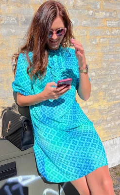 Say INA Copenhagen Kjole - Camilla - Aqua