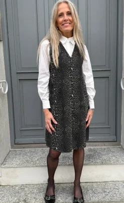 Say INA Copenhagen Kjole - Ania Spencer - Grey Leopard