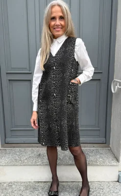 Say INA Copenhagen Kjole - Ania Spencer - Grey Leopard