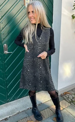 Say INA Copenhagen Kjole - Ania Spencer - Grey Leopard