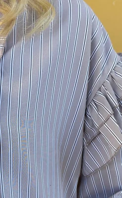 Say INA Copenhagen Kjole - Emilie - Grey Striped