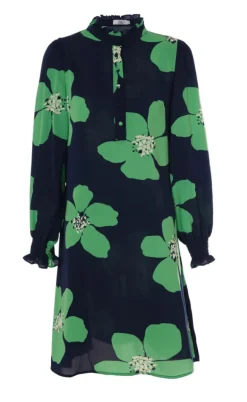 Say INA Copenhagen Kjole - Augusta - Green Flower