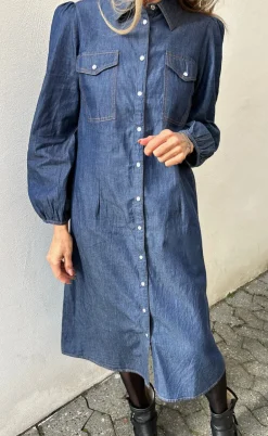 Say INA Copenhagen Kjole - Detia - Denim Blue