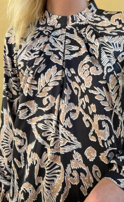 Say INA Copenhagen Kjole - Hazel - Brown Leaf