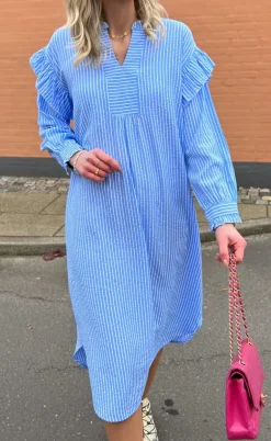 Say INA Copenhagen Kjole - Wilja - Blue Striped