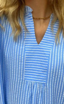 Say INA Copenhagen Kjole - Wilja - Blue Striped