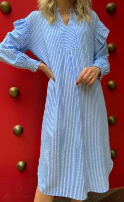 Say INA Copenhagen Kjole - Wilja - Blue Striped