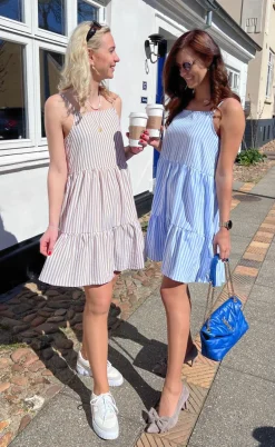 Say INA Copenhagen Kjole - Sisi - Blue White Stripe
