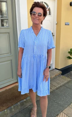 Say INA Copenhagen Kjole - Catja Summer - Blue Striped