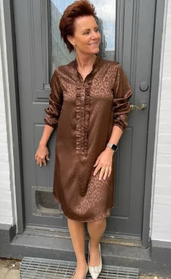 Say INA Copenhagen Kjole - Florina - Chocolate Leopard