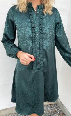 Say INA Copenhagen Kjole - Florina - Dark Green Flower