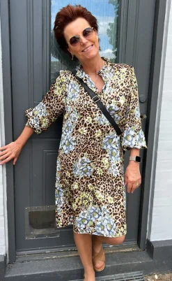 Say INA Copenhagen Kjole - Augusta - Leopard / Flower