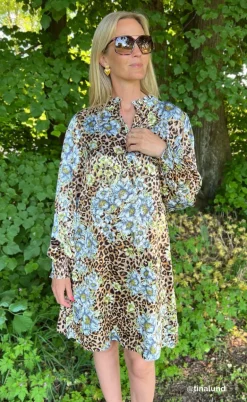 Say INA Copenhagen Kjole - Augusta - Leopard / Flower