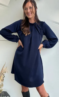 Say INA Copenhagen Kjole - Hazel - Navy Blue