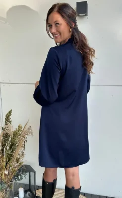 Say INA Copenhagen Kjole - Hazel - Navy Blue