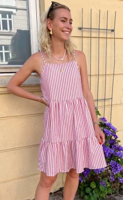 Say INA Copenhagen Kjole - Sisi - Red White Stripe