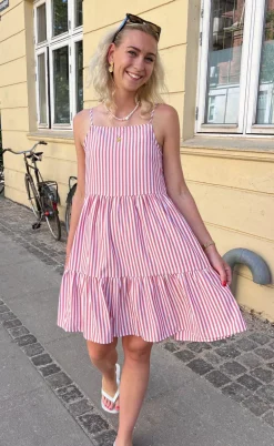 Say INA Copenhagen Kjole - Sisi - Red White Stripe