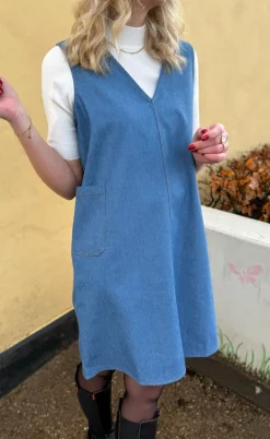 Say INA Copenhagen Kjole - Ania Spencer - Light Blue Denim