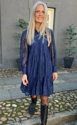 Say INA Copenhagen Kjole - Dalia - Navy Blue