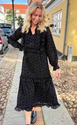 Say INA Copenhagen Kjole - Elina - Black Bows