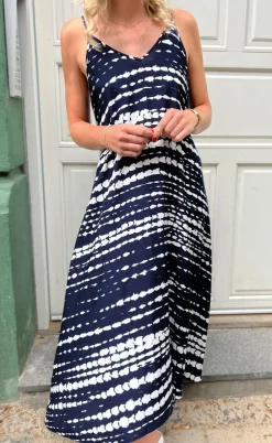 Say INA Copenhagen Kjole - Klara - Navy Tie Dye