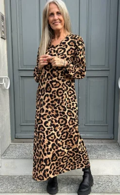 Say INA Copenhagen Kjole - Lia Poplin - Leopard