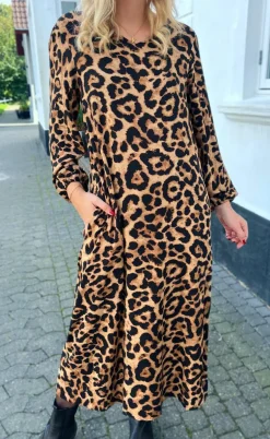 Say INA Copenhagen Kjole - Lia Poplin - Leopard